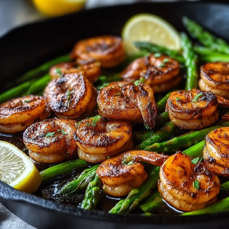 Blackened Shrimp and Asparagus Skillet