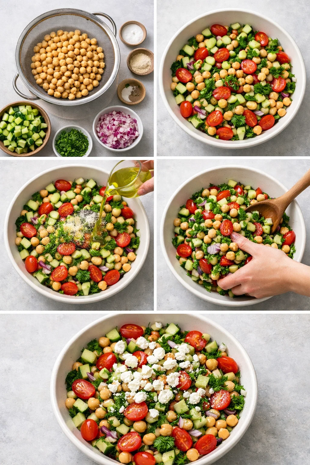 Chickpea Cucumber Salad