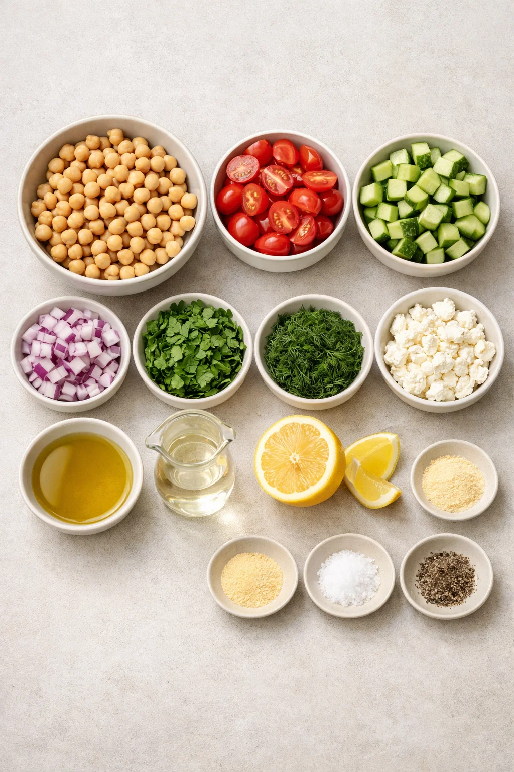 Chickpea Cucumber Salad