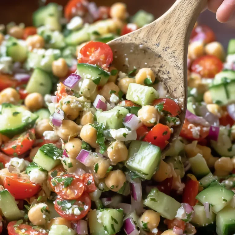 Chickpea Cucumber Salad