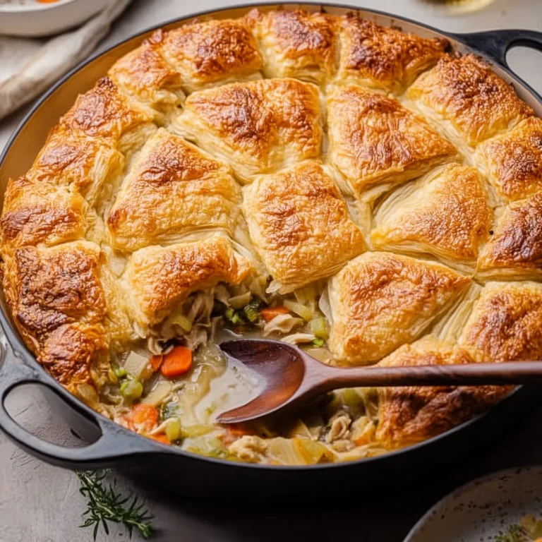 Cozy Chicken Pot Pie with Flaky, Buttery Puff Pastry