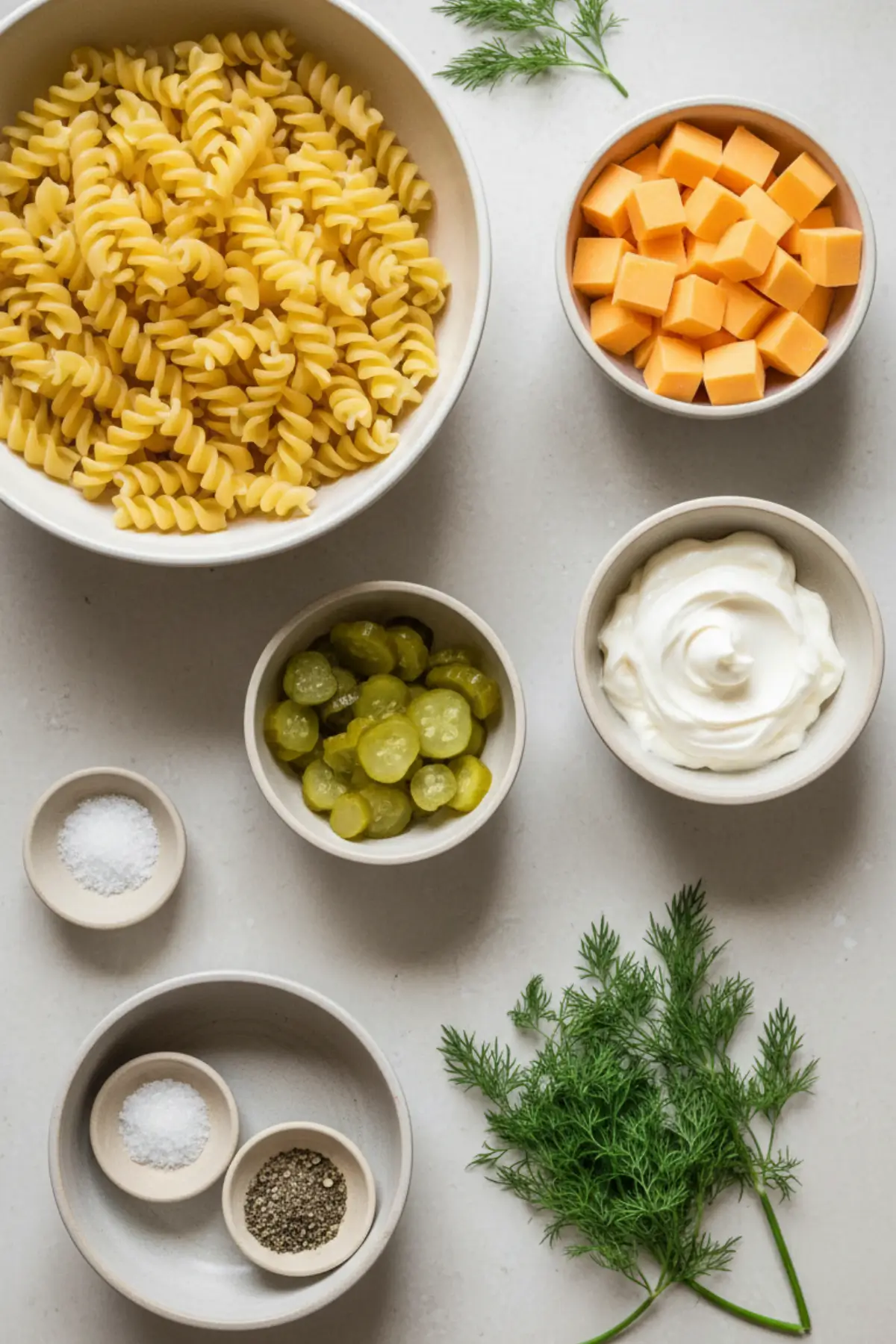 Dill Pickle Pasta Salad