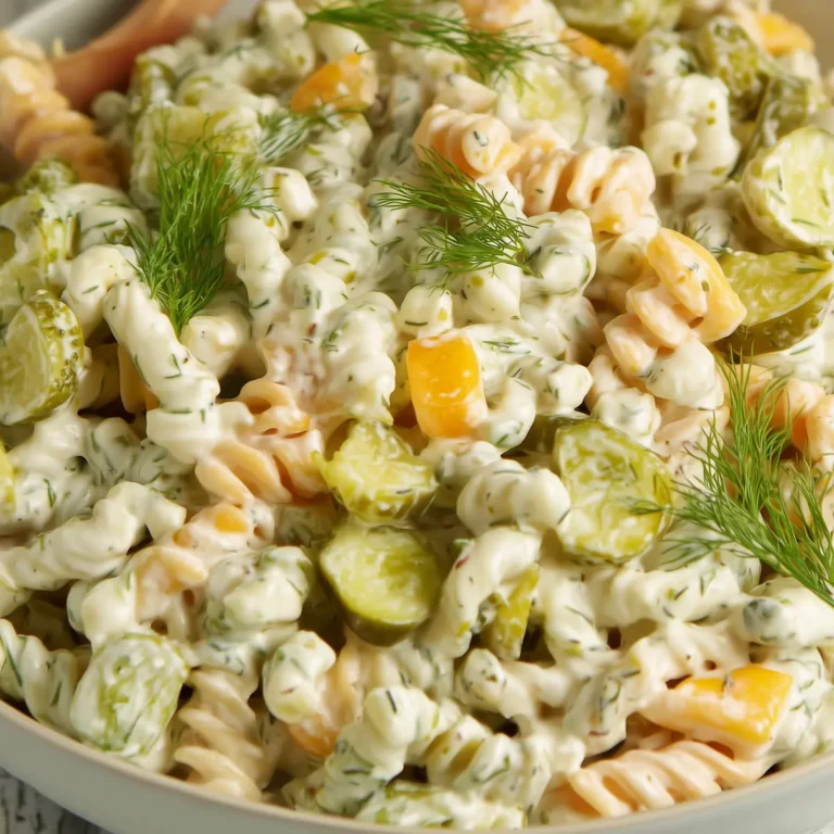Dill Pickle Pasta Salad