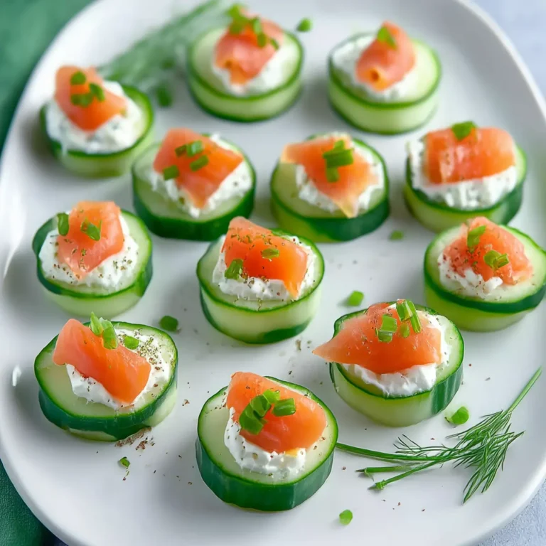 Easter Smoked Salmon Cucumber Bites