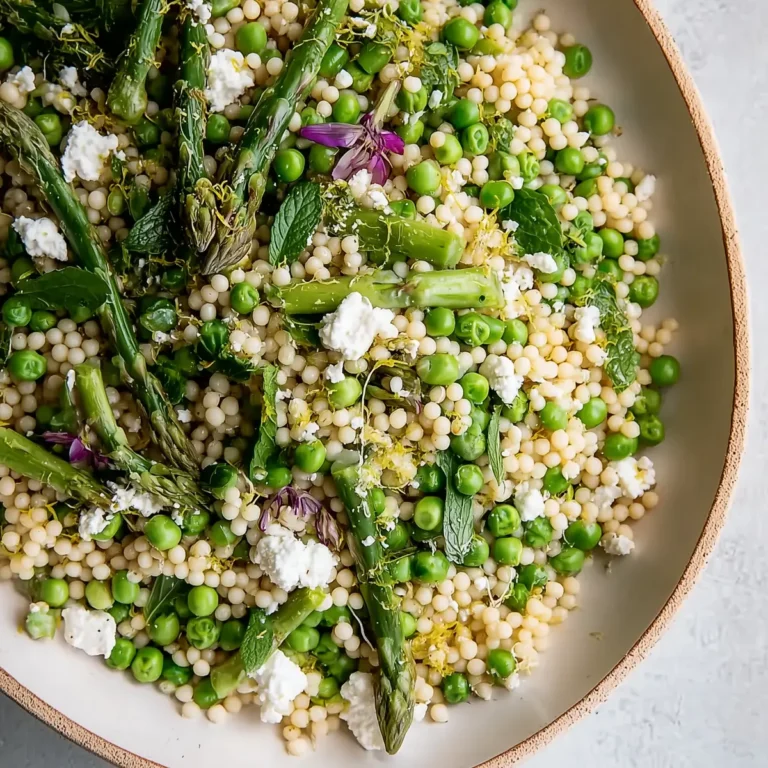 Easter Spring Couscous Salad with Feta