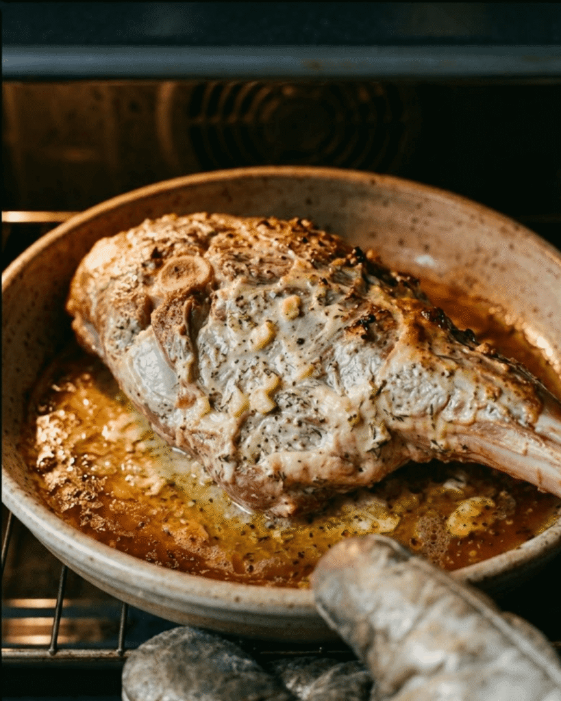 Garlic Yogurt Marinated Lamb Shoulder