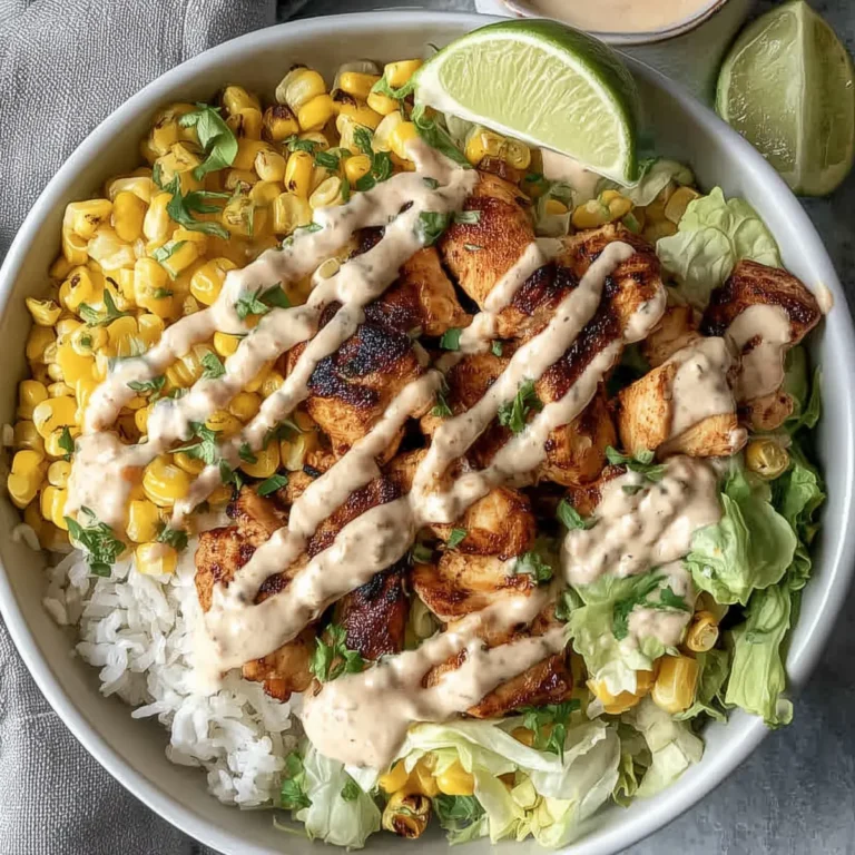 Healthy Street Corn Chicken Rice Bowl