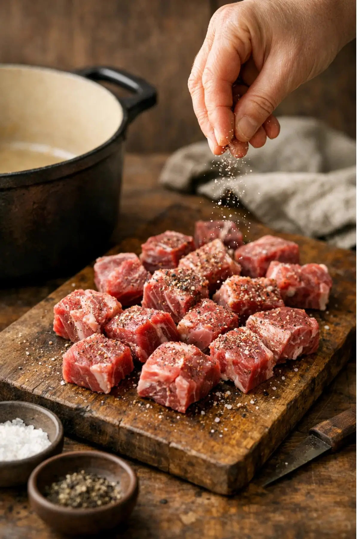 Hearty Lamb Stew with Leeks and Potatoes