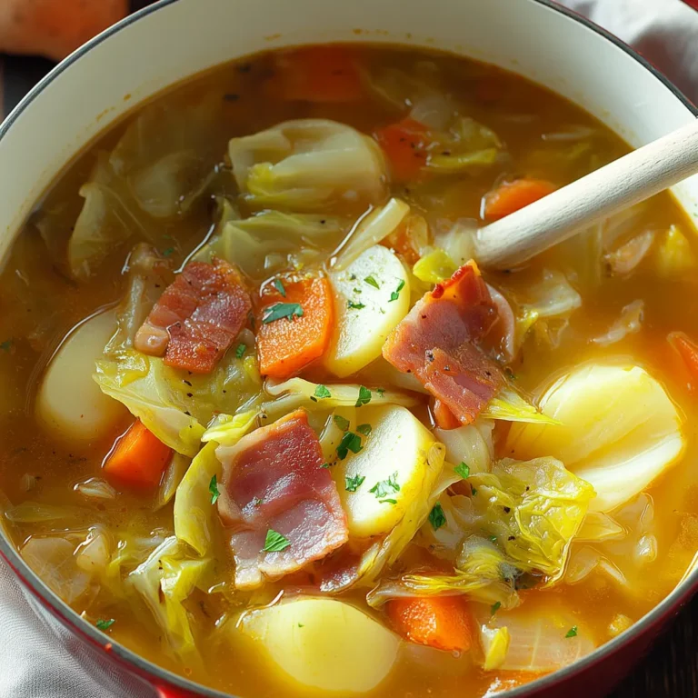 Irish Bacon, Cabbage, and Potato Soup