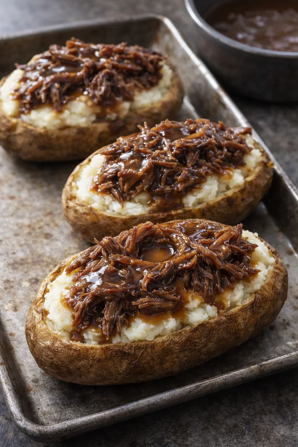 Pot Roast Twice Baked Potato