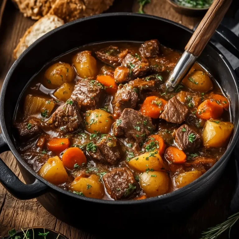 Rustic Cast-Iron Oven Irish Beef Stew