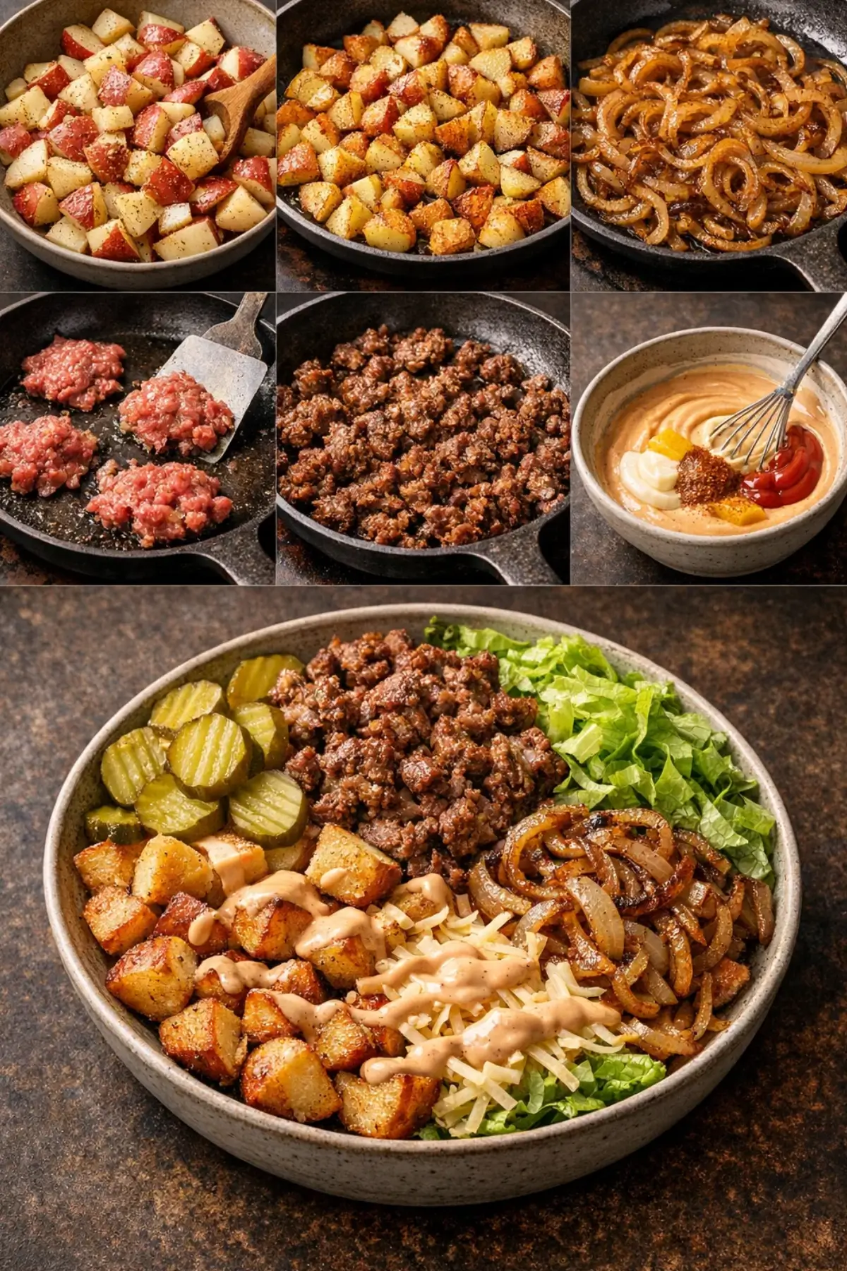 Savory Smash Burger Bowl