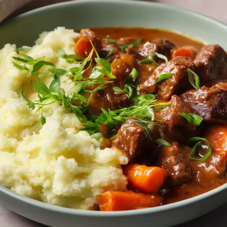 Slow Cooked Irish Stew with Colcannon