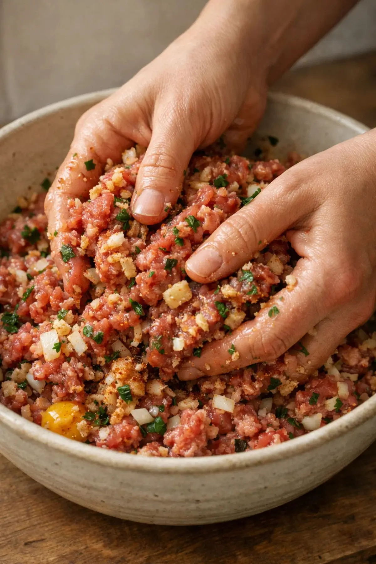 Spicy Lamb Meatballs with Green Goddess Dip