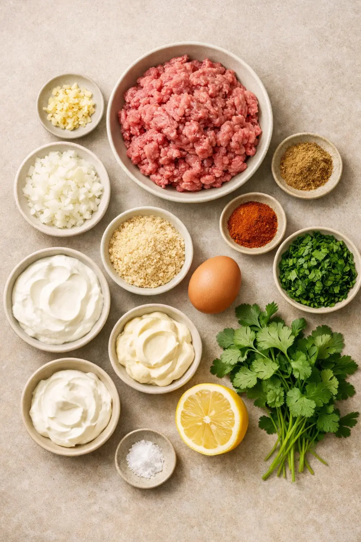 Spicy Lamb Meatballs with Green Goddess Dip