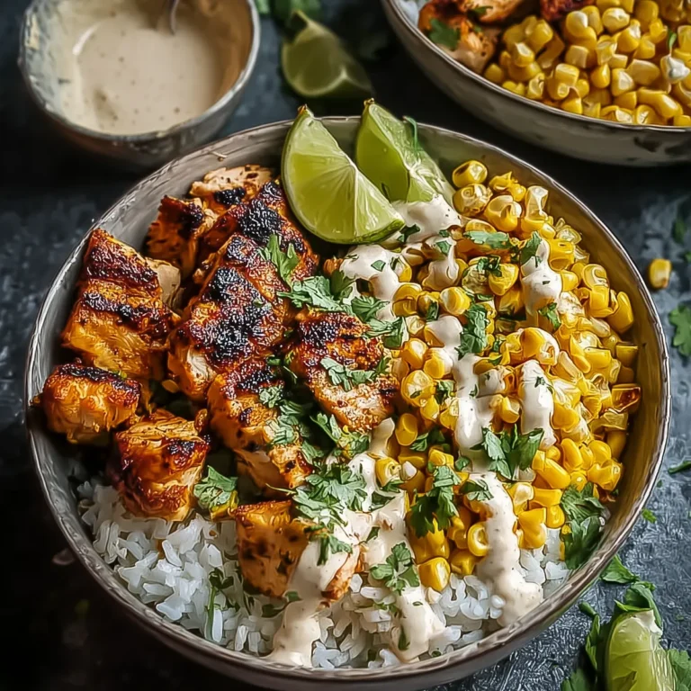 Street Corn Chicken Rice Bowl