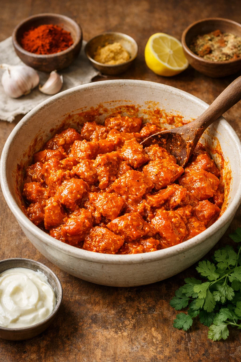 Tandoori Chicken Garlic Bread