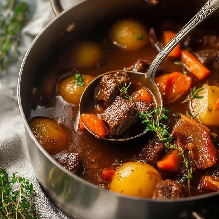 Traditional Irish Stew with Bacon
