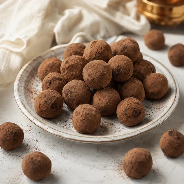 5-Ingredient Whiskey Dark Chocolate Truffles