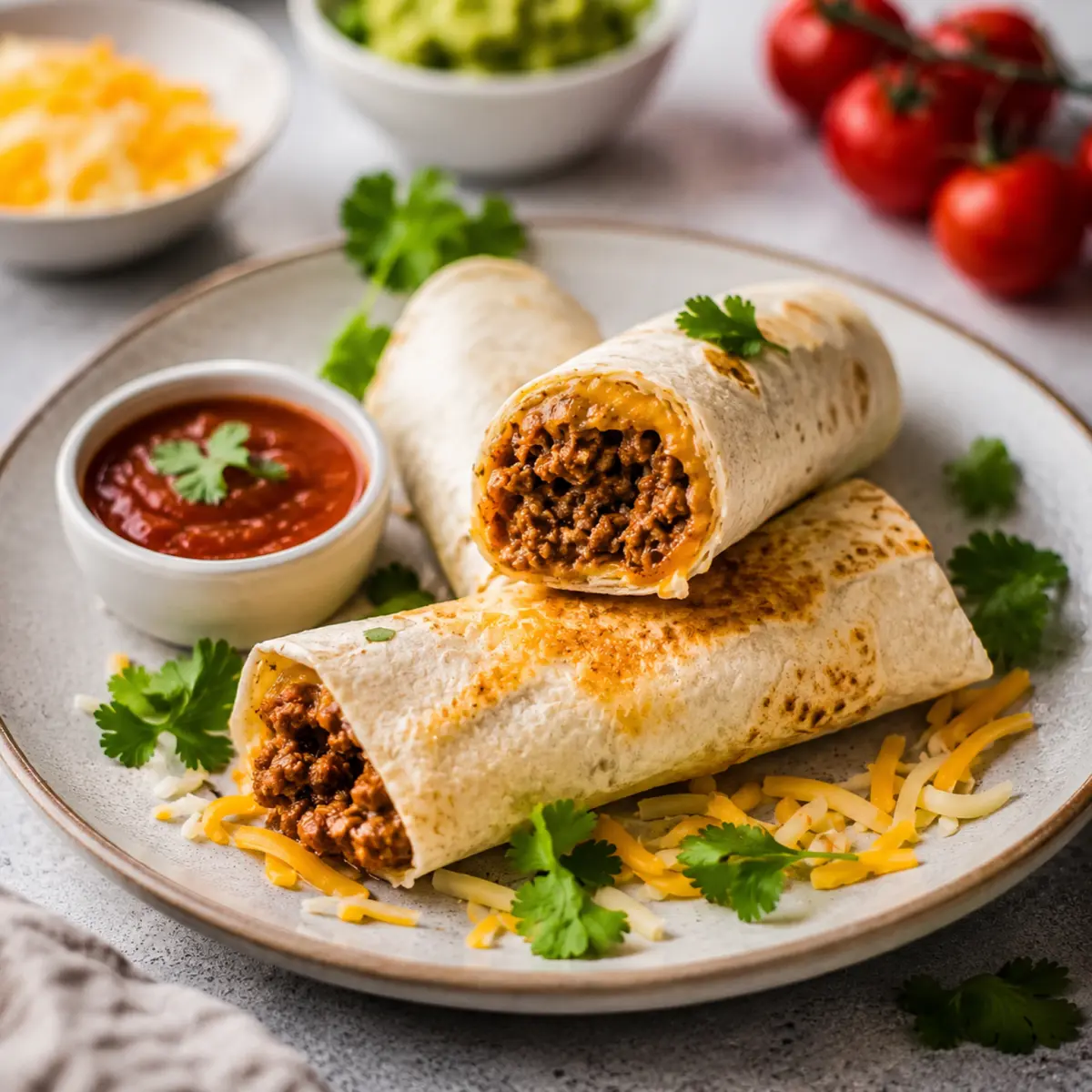 Cheesy Beef Flautas