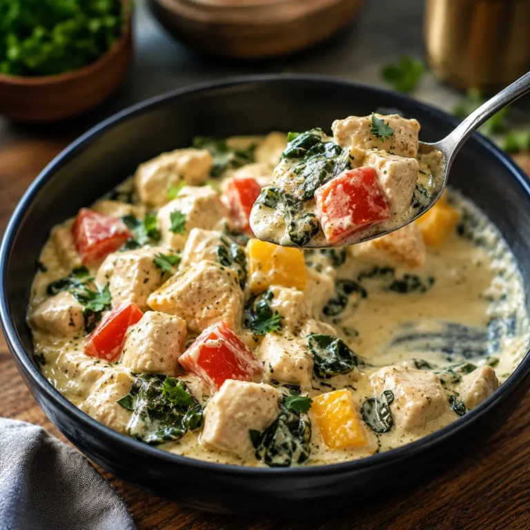 Creamy Chicken and Spinach Casserole