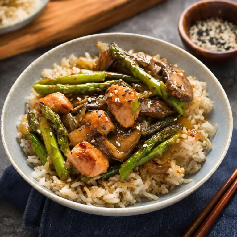 Ginger Chicken Asparagus Stir Fry
