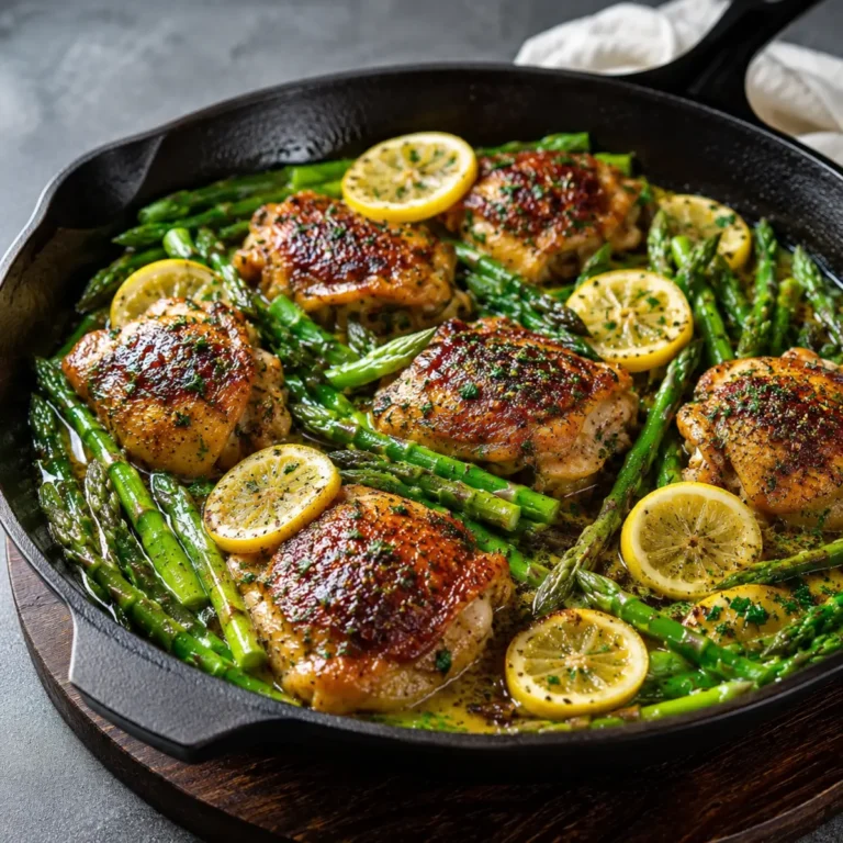Lemon Garlic Chicken and Asparagus