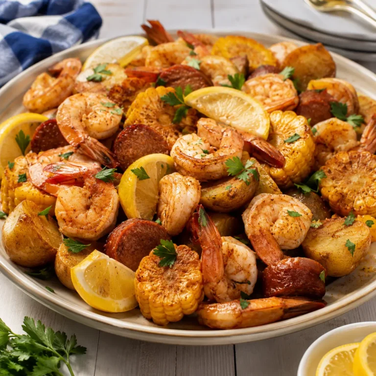 Sheet Pan Low Country Seafood Boil